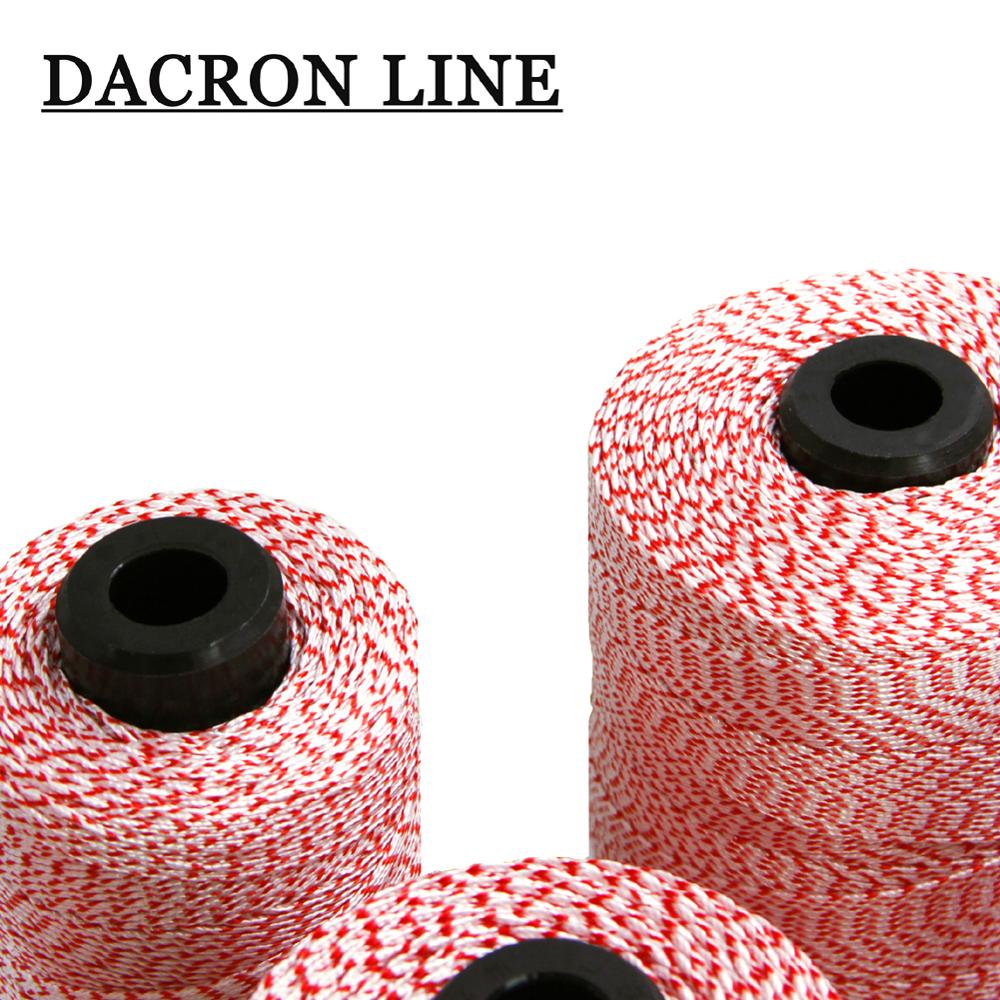 50lb ~ 200lb dacron lina för fiske fläta enkel lina draksnöre dacron material utomhus camping sladd trädgårdsrep