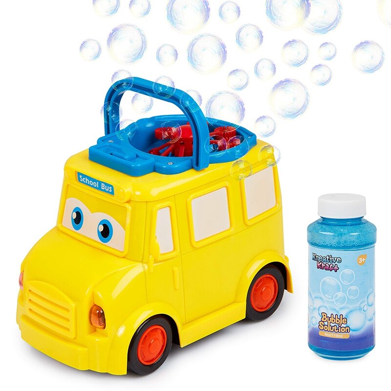 Bubble Machine for Kids Automatic Bubble Blower for Toddlers and Babies Fun School Bus Bubble Maker for Indoor Outdoor: Default Title