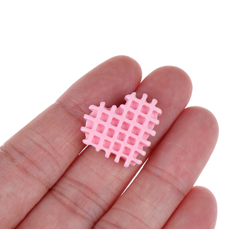 10x Cute Love Biscuits Mobile Phone Shell Crystal Mud DIY Resin Accessories