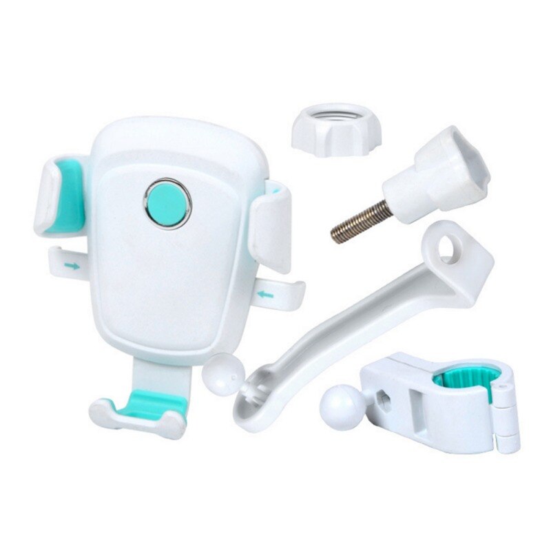 4 kleuren fiets telefoonhouder voor iphone universele mobiele telefoonhouder fiets stuur clip twee in één mobiele telefoon houder