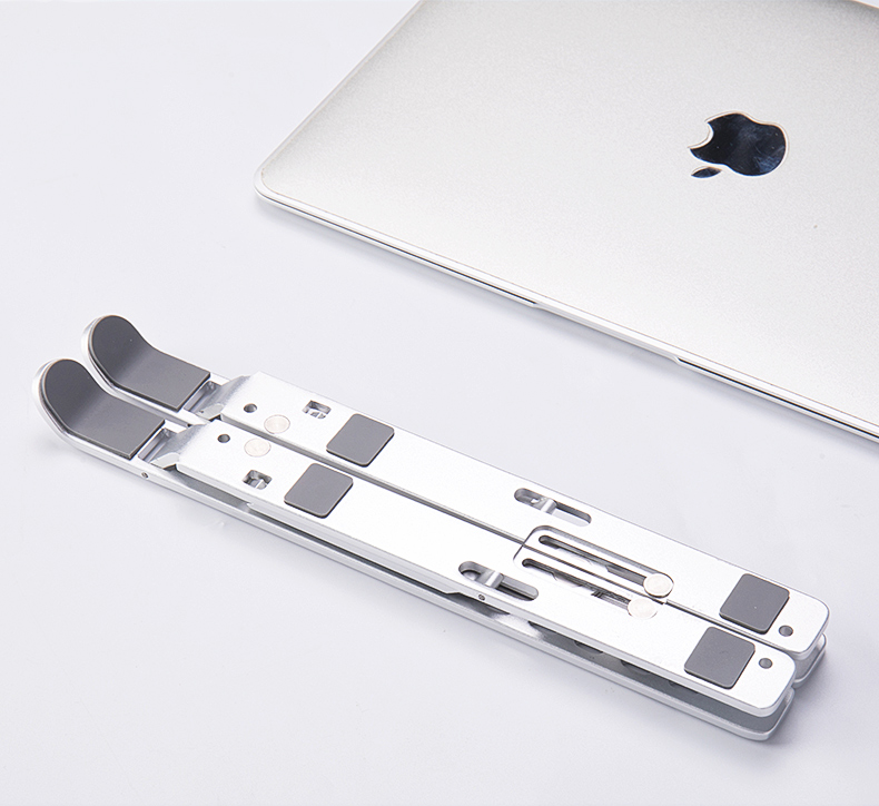Bærbar laptop beslag aluminiumslegering bærbar holder justerbar sammenfoldelig radiator hylde til notebook computer beslag skridsikkert