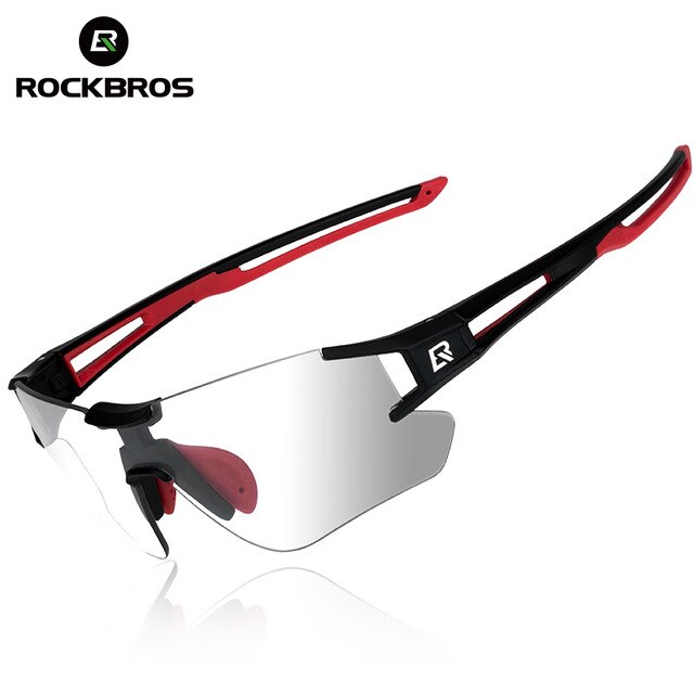 ROCKBROS Radfahren Photochrome Gläser UV400 Im Freien Sport Sonnenbrille Fahrrad Herren Rahmenlose Brille Technische Brillen