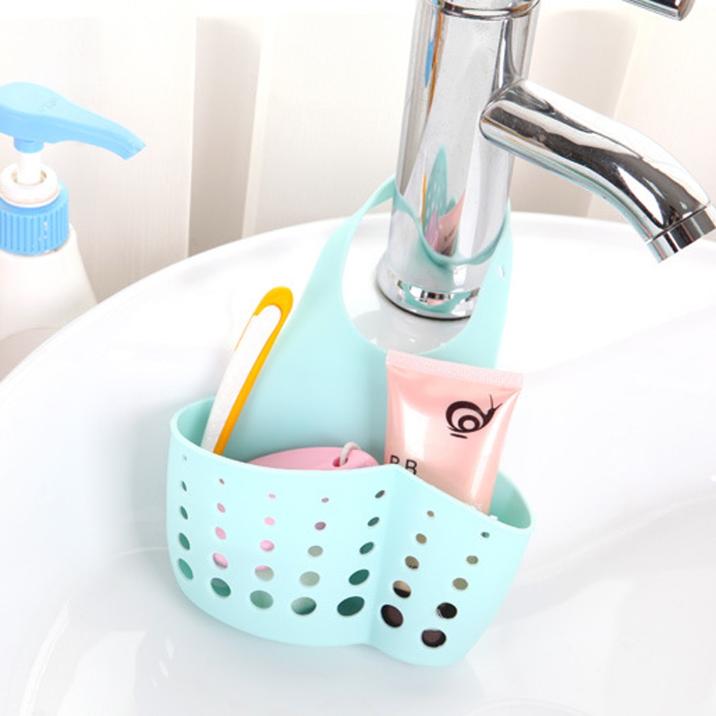 Utensilios de cocina cesta portátil hogar cocina colgante cesta de drenaje bolsa herramientas de almacenamiento para el baño soporte para fregadero utensilios de cocina Accesorios