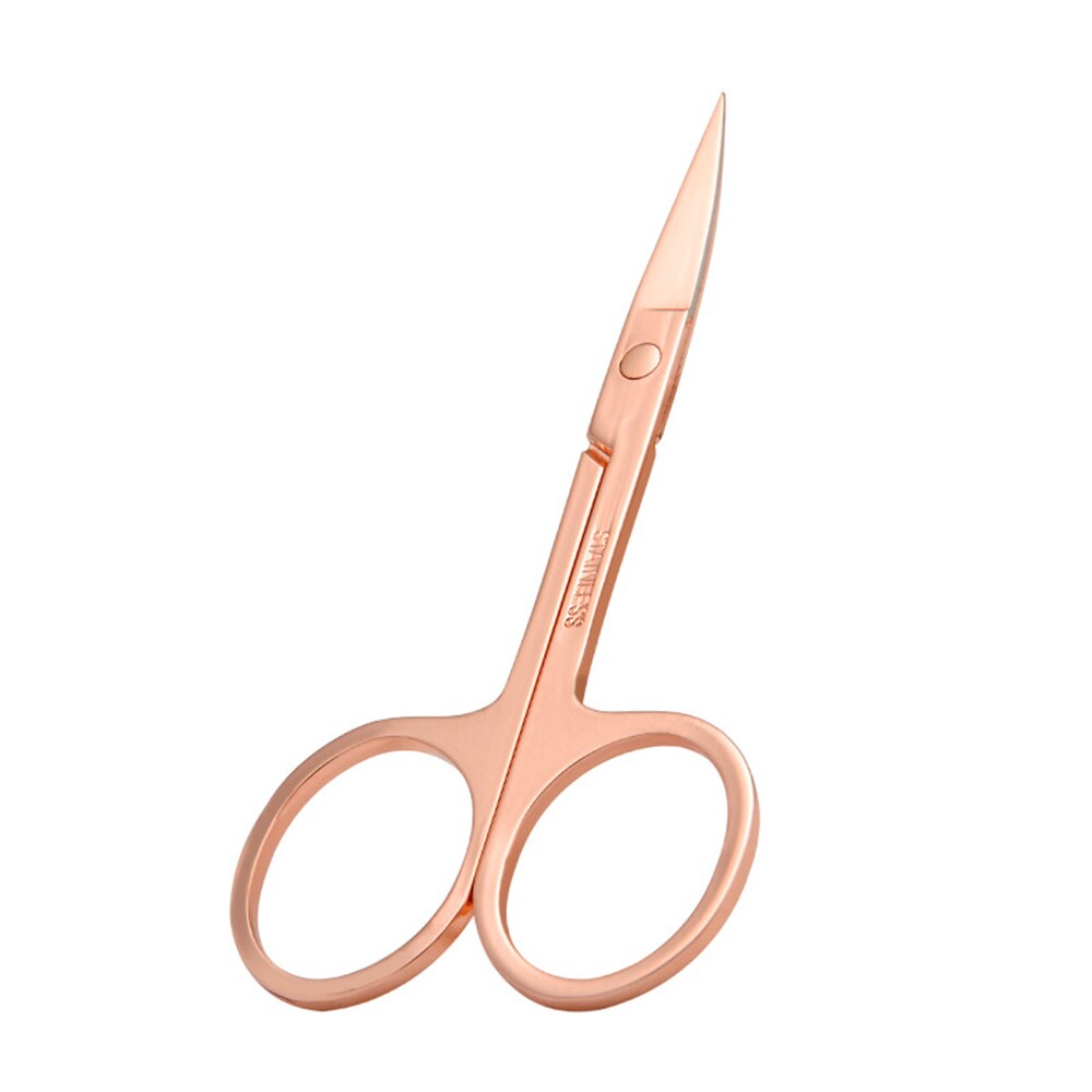 Wenkbrauw Schaar Gebogen Mes Professionele Roestvrij Staal Manicure Precisie Trimmer Wenkbrauw Wimper Hair Remover Tool Make-Up