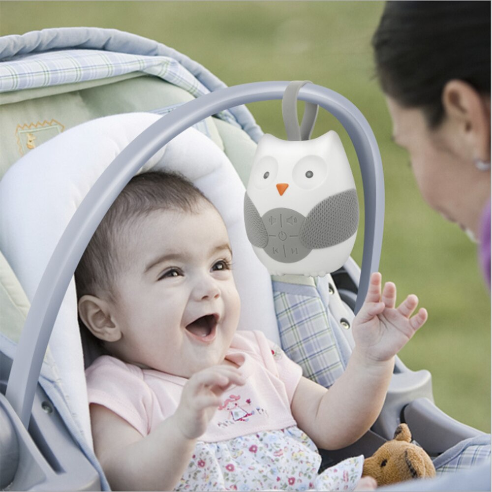 Ugle baby hvid støj maskine bærbar on-the-go spædbarn tidsbestemt nedlukning baby søvn lyd maskine baby søvn hjælp lyd