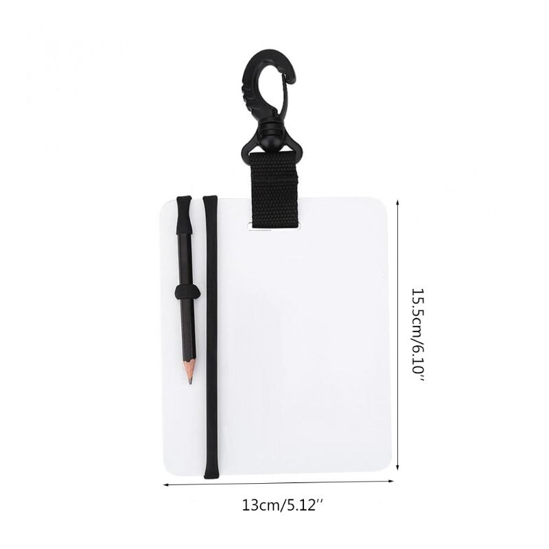 Scuba Dive Underwater Writing Slate Diving Wordpad Gear Board with Pencil K1KD