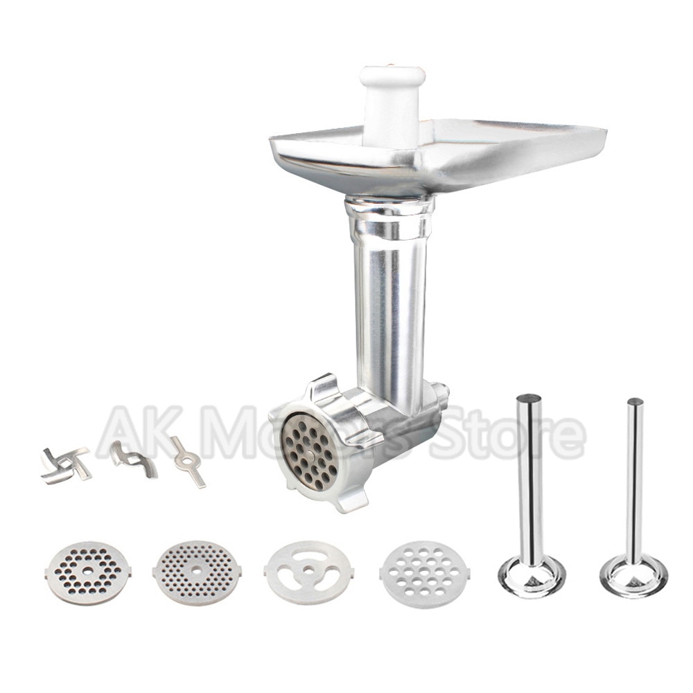 Per KitchenAid Accessori di Verdure Cibo Affettatrice di Fissaggio e Per Aiuto in Cucina Del Basamento Tritacarne Allegato Salsiccia Stuffer