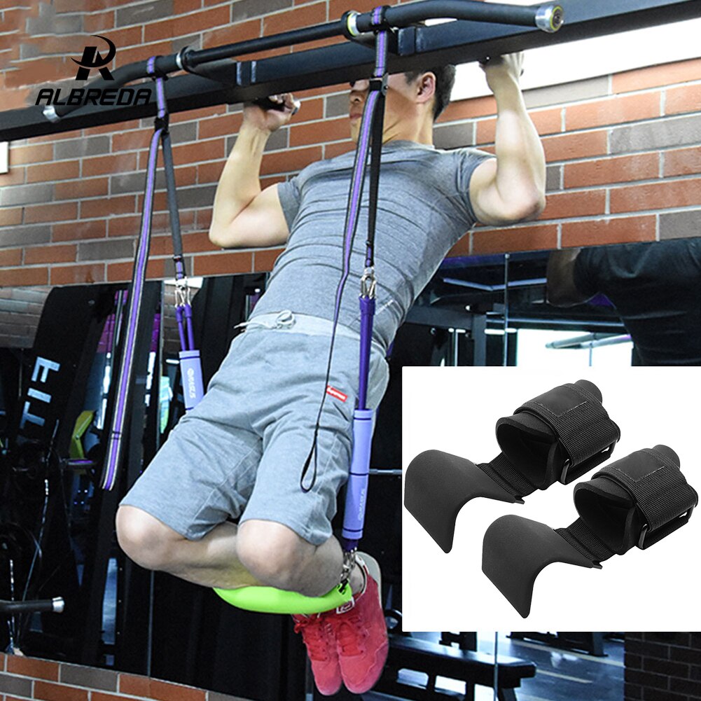 2pcs Adjustable Wristband Fitness Strap Pull Back Sports Anti Slip Strength Training Auxiliary Hook Grip Gym Heavy Duty Steel