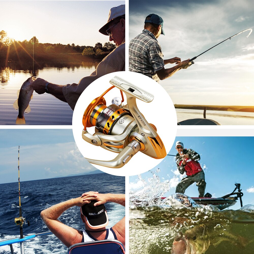 12bb 5.2:1 carretel de pesca molinete de metal 12bb rolamentos de esferas carretel de pesca da carpa EF1000-7000 séries mulinelli fiação 2019
