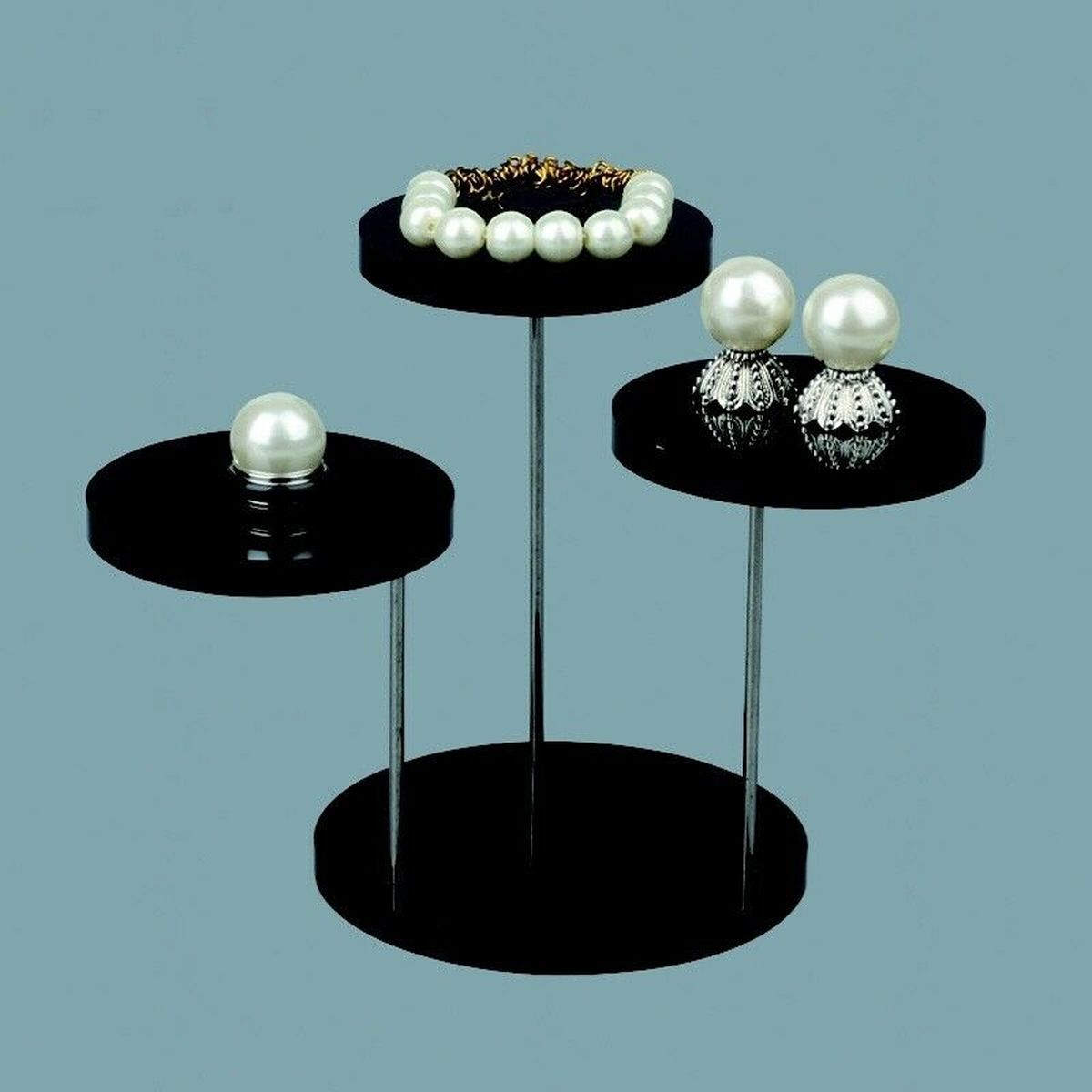 3/12 rund cupcake stativ akryl display stativ för smycken tårta dessert rack party dekor