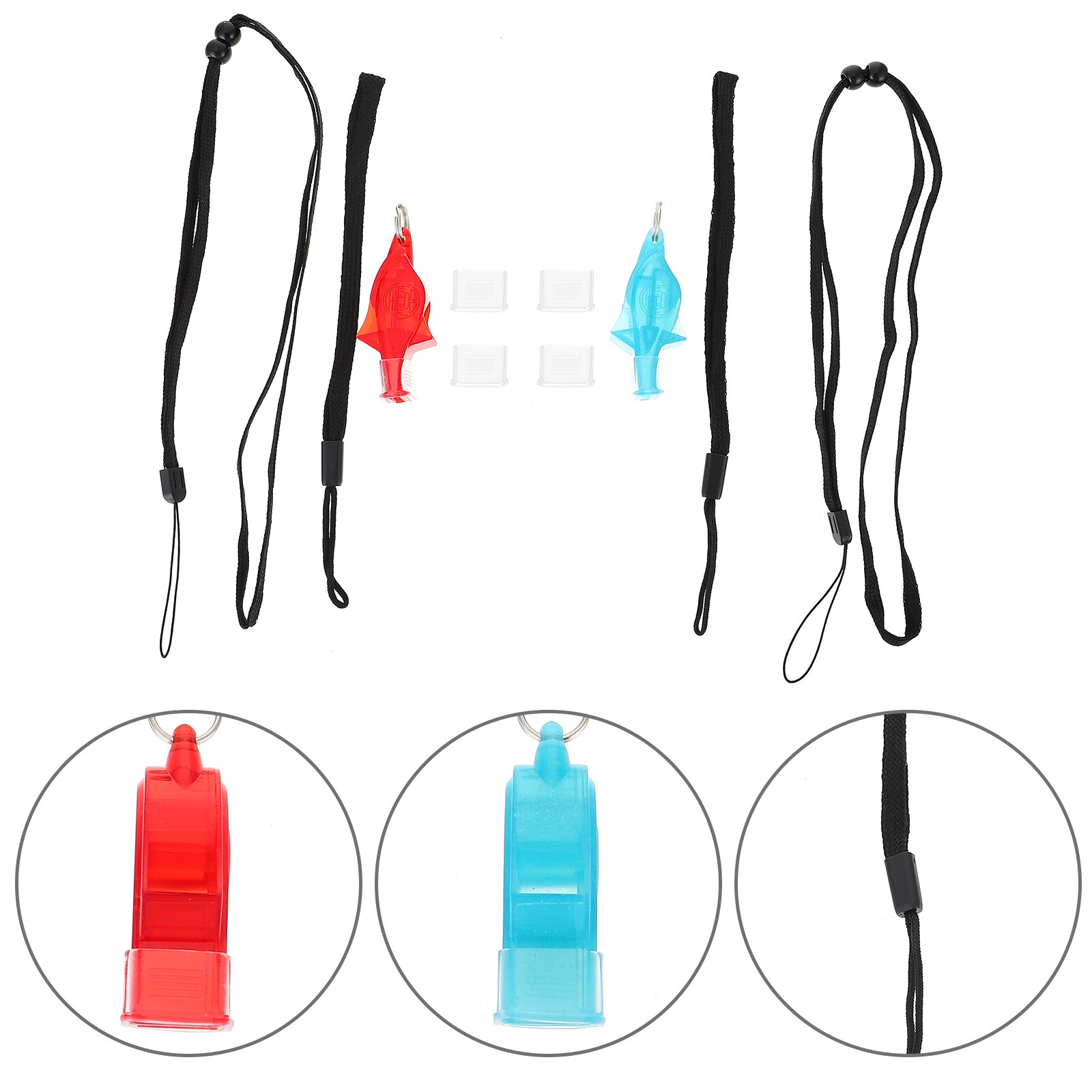 2Pcs Outdoor Voetbal Training Fluitjes Opknoping Oefenen Ehbo Fluitjes: Default Title