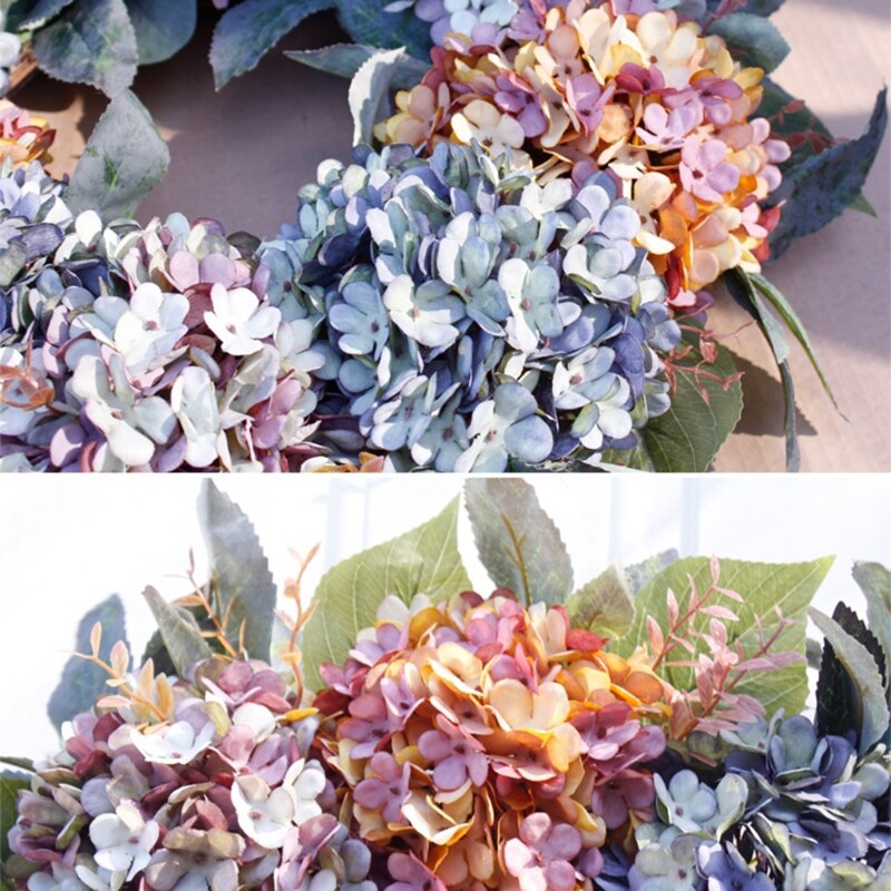 Hortensien kranz Hochzeit Kranz Blume Weihnachten Girlande Heimat tür Dekoration
