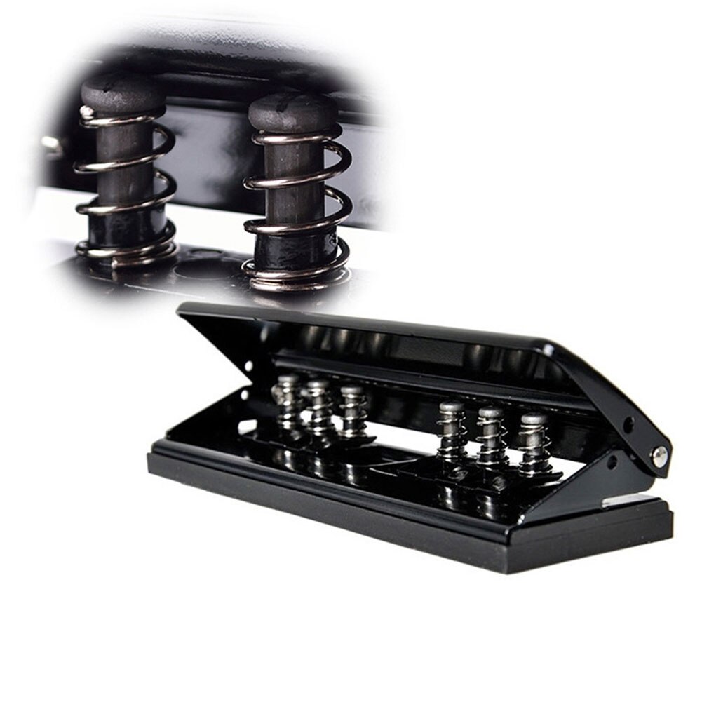 Tool DIY Adjustable Planner Ring Binder Stationery Handheld Portable Metal Paper Puncher Office 6 Hole School Home