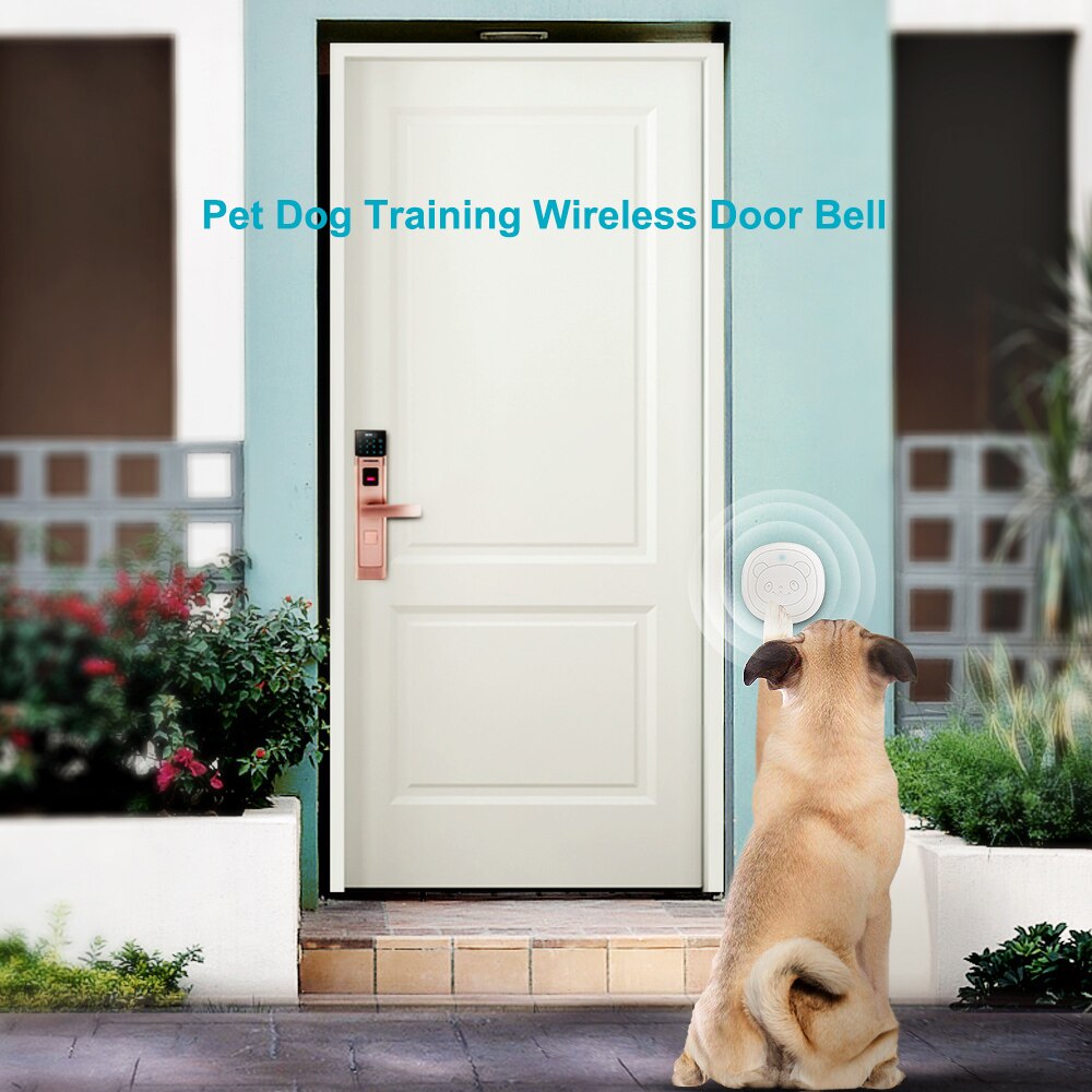 Pet Dog Training Wireless Door Bell Dog Doorbell 1 Receiver & 2 Transmitters Smart Door Bell