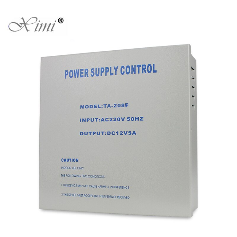 AC 220V 5A access control power supply box for all kinds of electric door lock with time delay