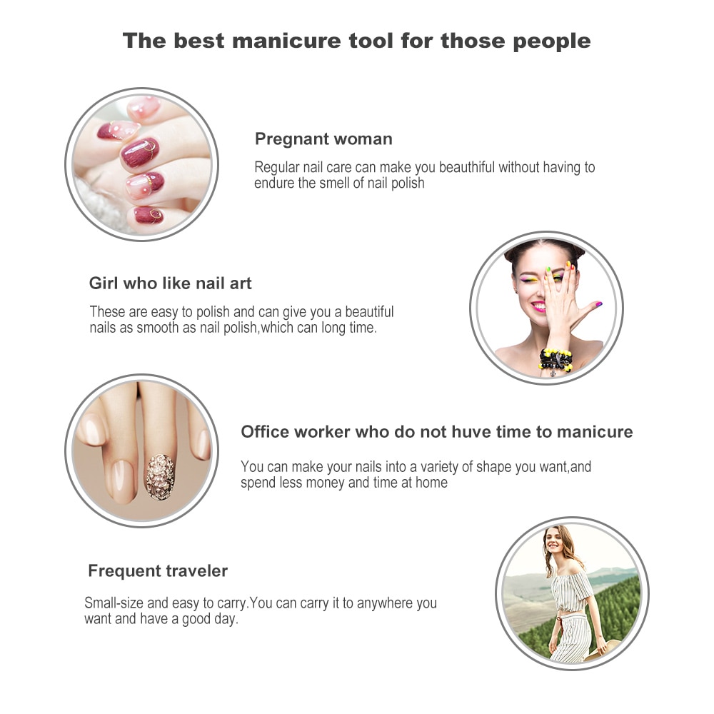 10 pcs Nail Files and Buffers with Stainless Steel Buffer Block Salon Fingernail Files Nail Art Kit