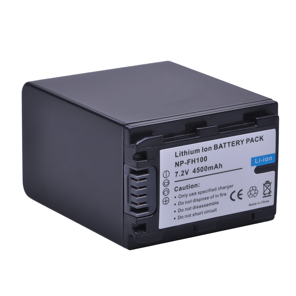 1 pz 7.2 v 4500 mah NP-FH100 NP FH100 Batteria per sony DCR-SX40 SX40R SX41 HDR-CX105 FH90 FH70 FH60 FH40 FH30 FP50 SR42E