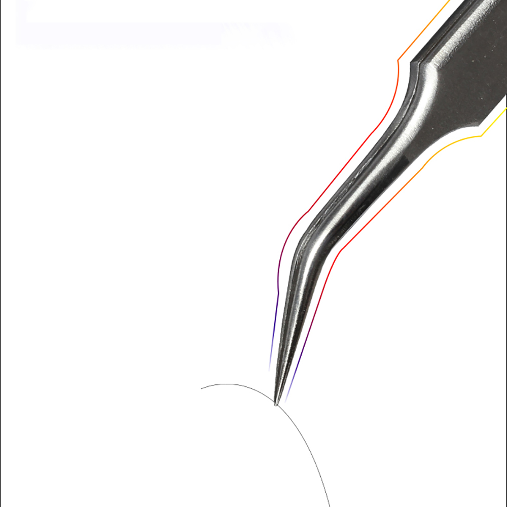 Pinzas puntiagudas para codo, Aaa-14 mecánico, alargar, espesar, pinza de precisión de acero inoxidable, pinza de sujeción de posicionamiento, herramienta de Repar