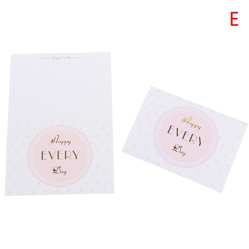 Tarjeta de felicitación creativa de 10 Uds., tarjeta de felicitación para boda, Mensaje de flores para el Día de San Valentín, tarjeta de agradecimiento, decoración para de cumpleaños: E