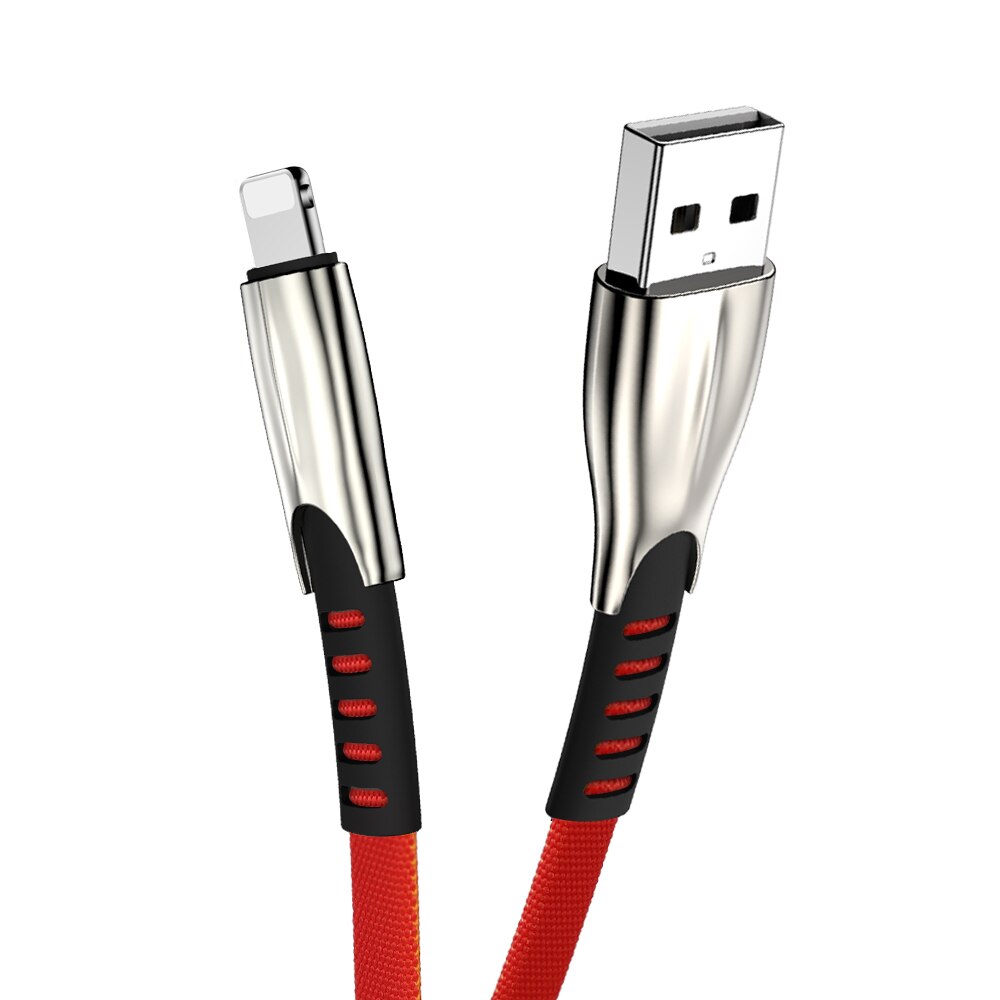 2M 3M USB Charger Cable Data Cord For Apple iPhone 7 8 Plus 5 6 6S X XR XS Max 11 Pro iPad Origin Phone 3A Fast Charge Long Wire: Red / 1m