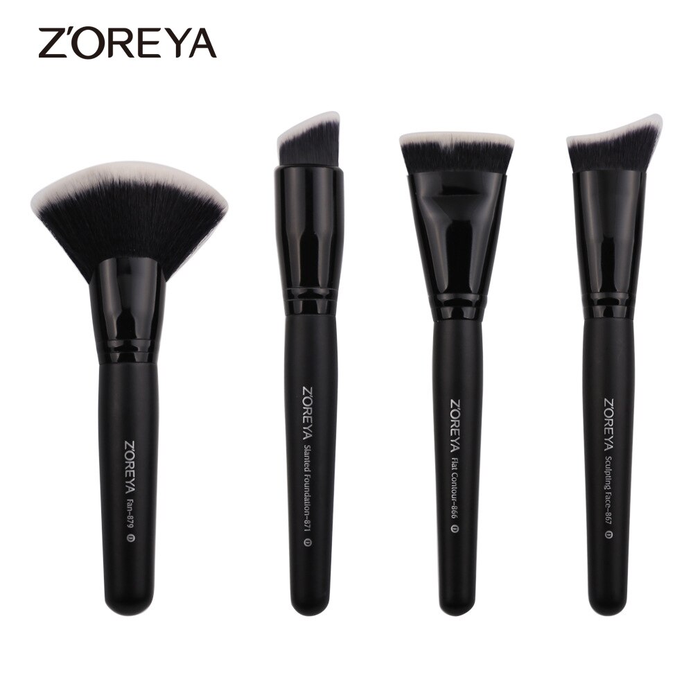 ZOREYA Make Up Kwasten Contour Schuine Foundation Grandado