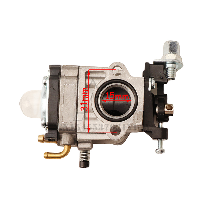 Podkaszarka spalinowa do trawy akcesoria skuter kosa trymer Carb gaźnika 15mm do 40-5 43CC 47CC 49CC 50CC 2-skok