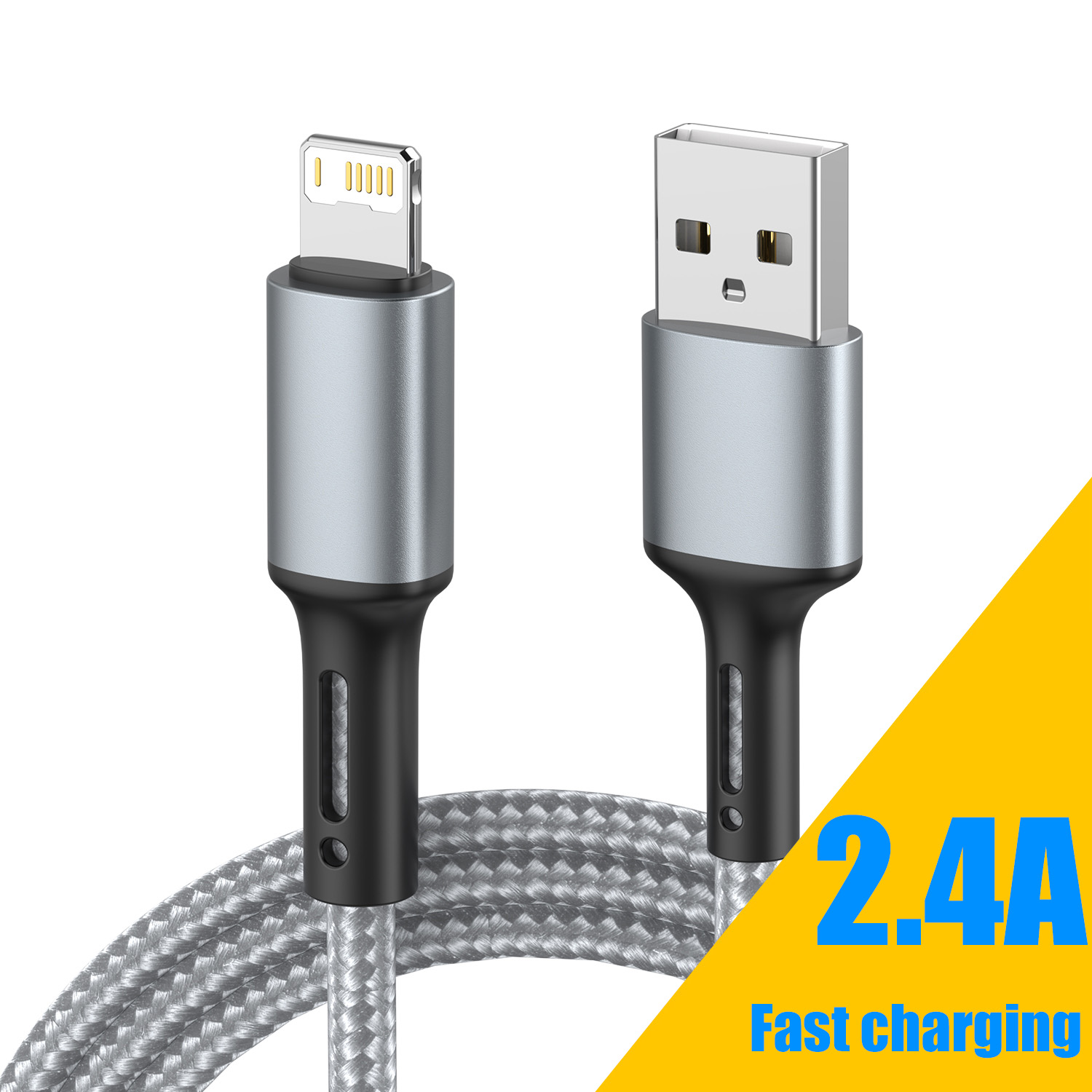Usb-kabel til iphone 14 13 12 11 max xs xr  x 7 8 plus se ipad mini hurtiglading usb c  pd 27w datalader ledning 1m 2m 3m: Gul / 1m