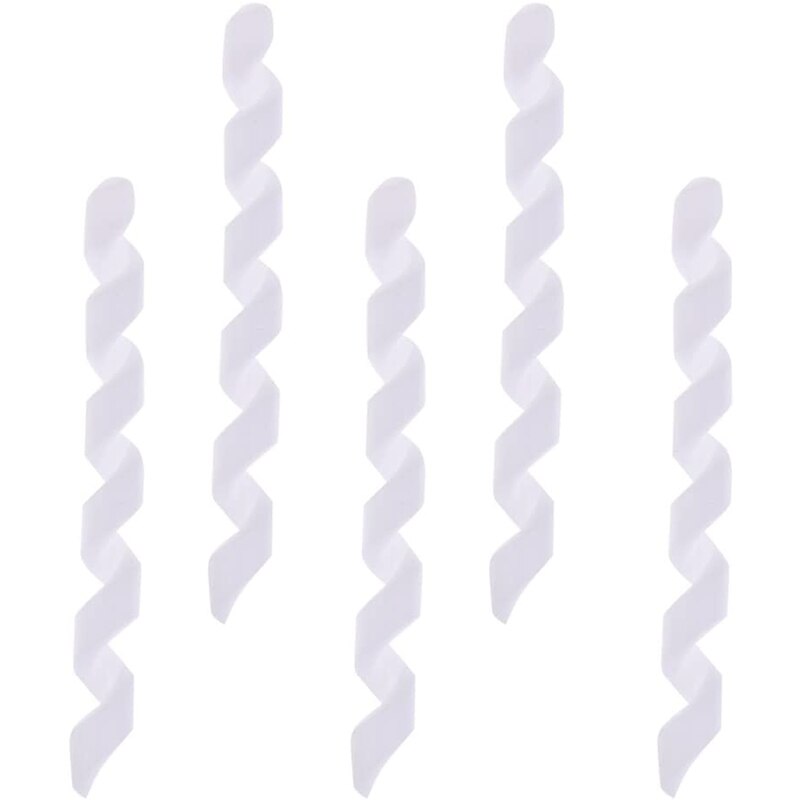 5 Stks/partij Fiets Kabels Behuizing Frame Protector Rubber Mouwen Remleiding Verschuiven Lijn Buis Pijp Wrap Spiral Schroef Mouw: White