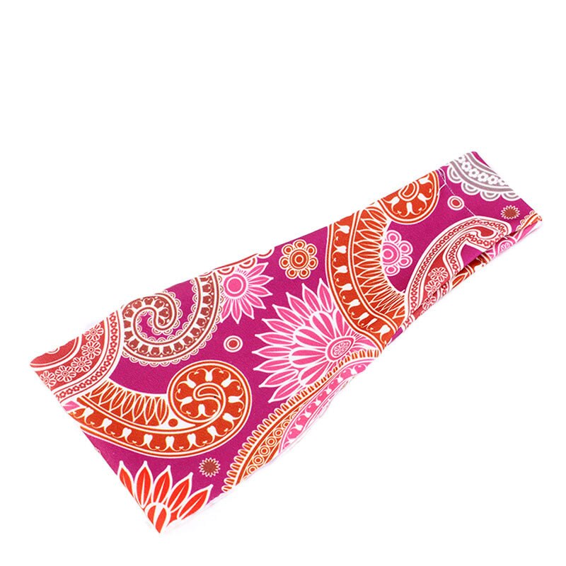 Bohemia print wide stretch kvinder hår caps hovedbeklædning hovedbeklædning turban hovedbeklædning bandage hår bandana hår styling tilbehør: Type 8