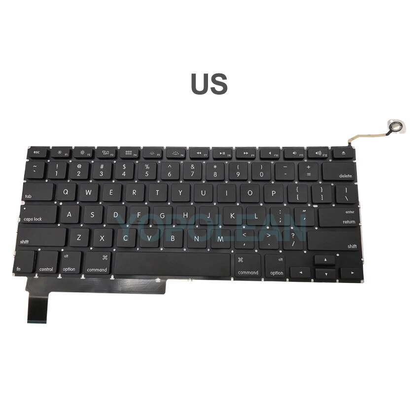 For Macbook Pro 15" A1286 Replacement Keyboard US UK English Layout with keyboard Screws Years