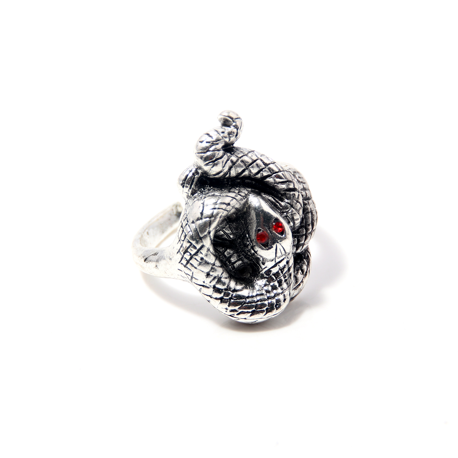 Dark Souls Adjustable Rings for Men Vintage Havel's Demon's Scar Chloranthy Serpent Leo Darkmoon Ring Jewelry: Silver