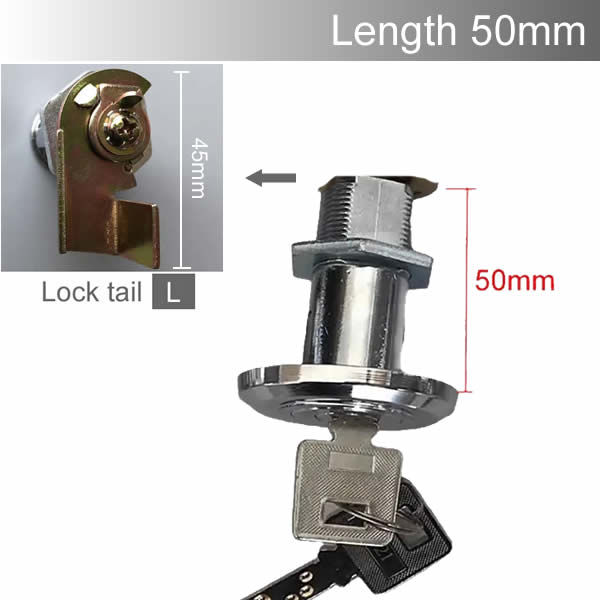 Extended type Safe deposit box Anti - theft cam lock cylinder 80mm 90mm Super encryption key very safe Class C anti-theft: SKY BLUE