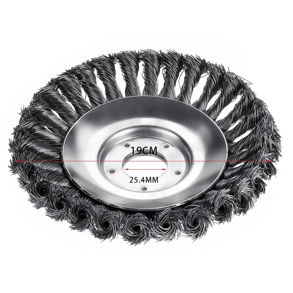 6/8 pouces coupe gazon tête en acier fil coupe tête jardin herbe tondeuse fil désherbage tête pour tondeuse à gazon rouillé débroussailleuse