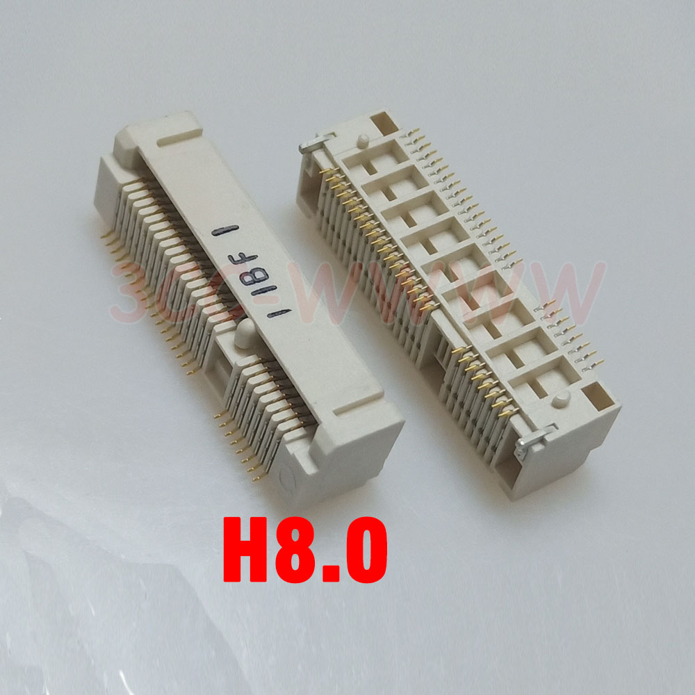 Conector MINI PCIE Msata ranura para enchufe PCI-E soporte de tarjeta de 52 pines H4.0MM H5.2 H5.6 H6.8 H-8 H9.0 para Notebook Mini PCIE 52P SMT SSD: Marfíl / 10-19 Unids