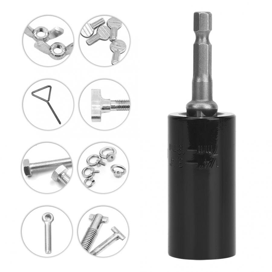 Universal Torque Wrench Head Set Socket Sleeve 7~19mm 1/4~3/4in Power Drill Ratchet Bushing Spanner Magic Key Grip Hand Tools