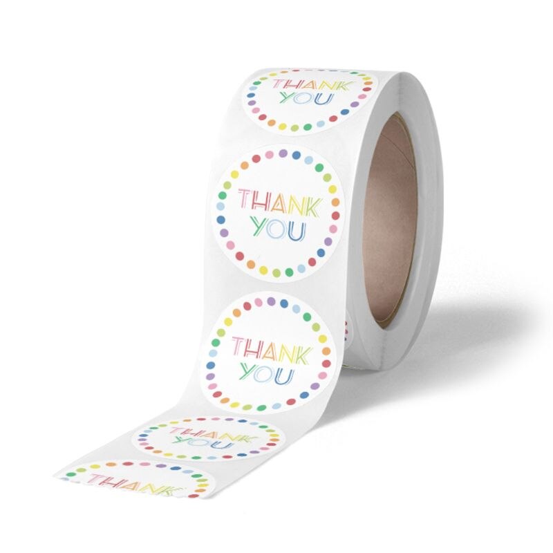 500pcs Thank You Sticker Seal Label for Small Shop Wedding Decorate Package