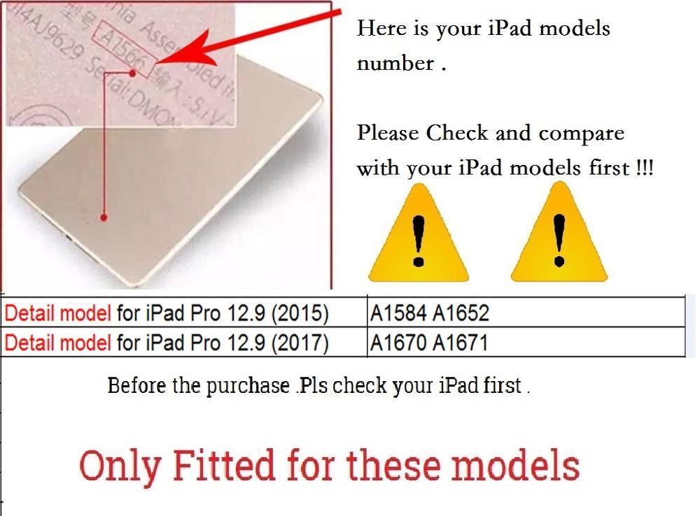 with Keyboard Bluetooth A1584 A1670 PU Leather for iPad Pro 12.9 Keyboard Case Removable Coque for iPad Pro 12.9 Case