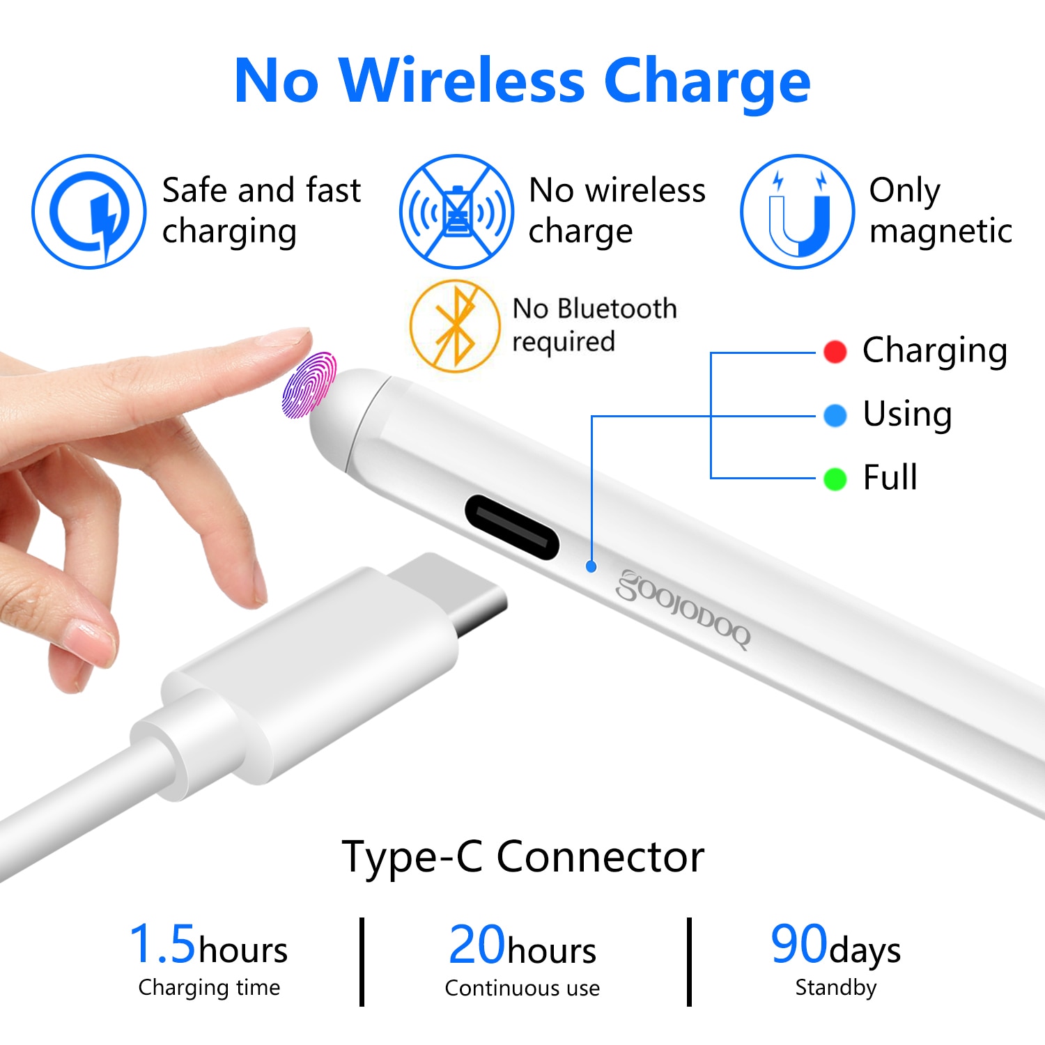 Goojodoq Touch Pen Stylus Voor Apple Potlood 2 1 Voor Ipad 9.7 Pro 11 12.9 Air 3 10.5 10.2 Mini 5 Tablet Stylus Pen