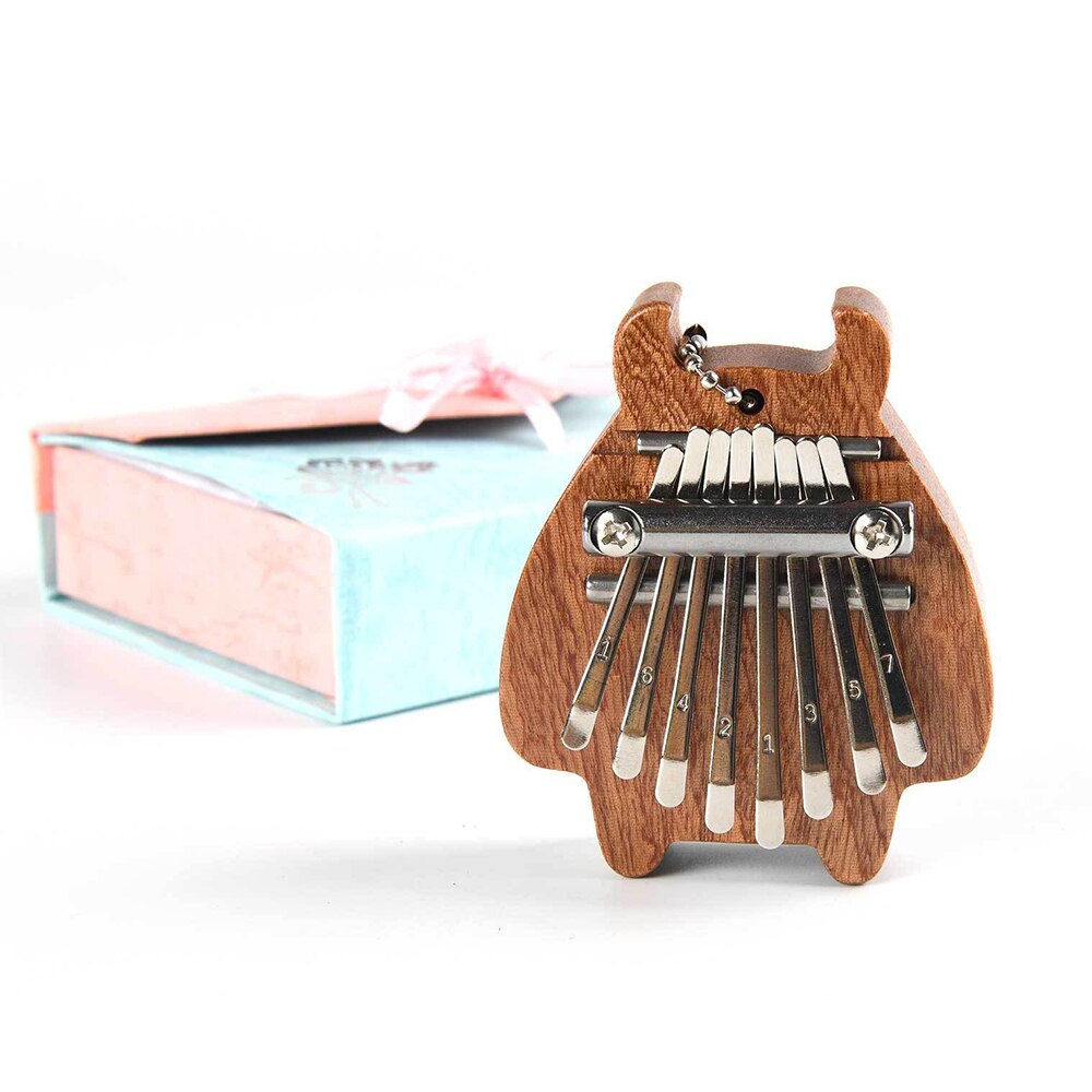 8 Keys Kalimba Mini Kalimba Portable Thumb Piano Finger Percussion Keyboard Pocket Kalimba With pendant for kids