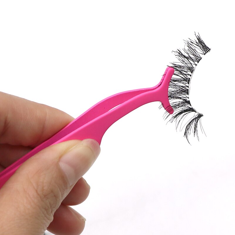 2/3/5Pcs Falsche Wimpern Pinzette Gefälschte Wimpern Applikator Werkzeuge Wimpern Verlängerung Curler Nipper Make-Up Wimpern pinzette Clip
