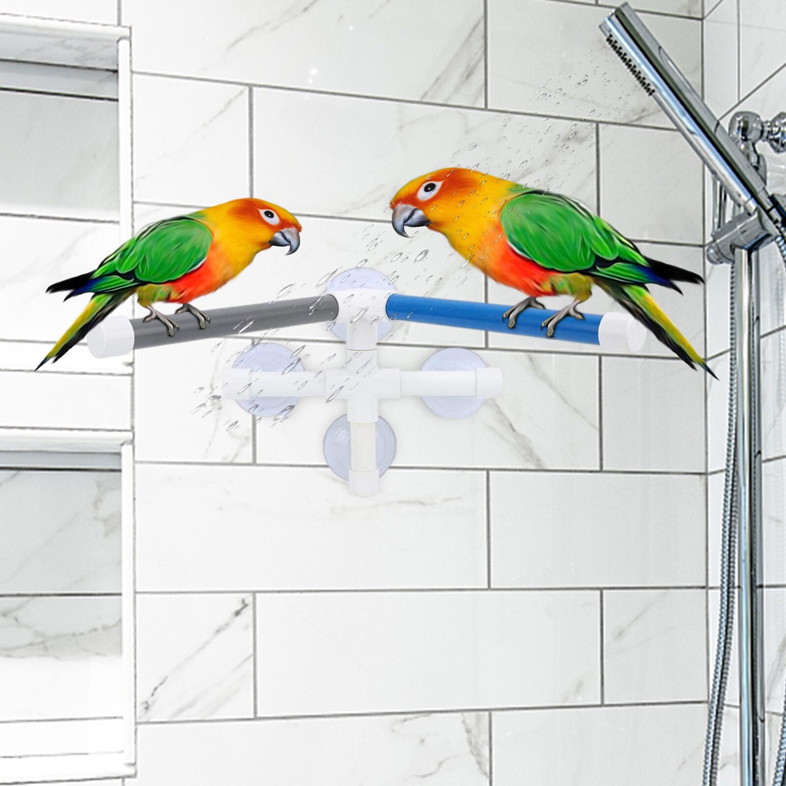 Image showcasing Foldable Pet Parrot Bird Standing Platform Rack To... – Vicedeal