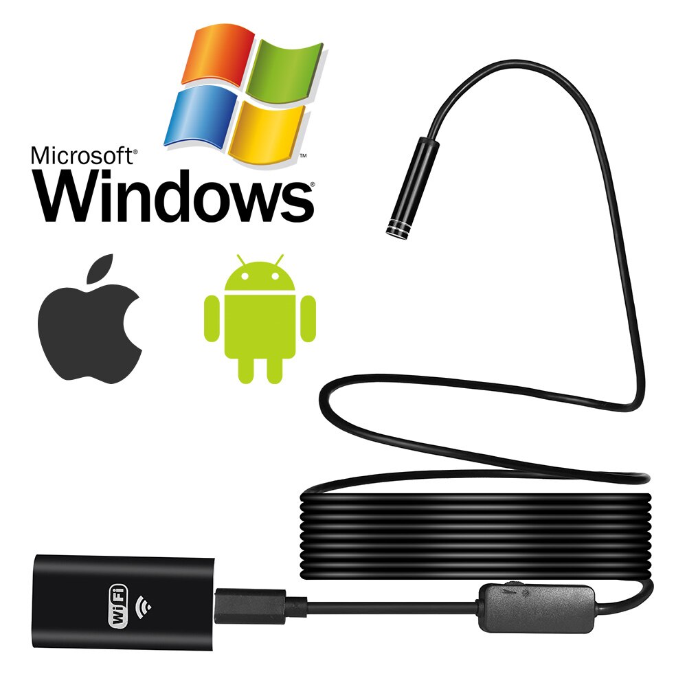 1-10M Wifi Endoscope HD 720P 1.3MP 8mm Wifi Endoscope Iphone Android 720P Camera Endoscopic Android iOS Boroscope Camera