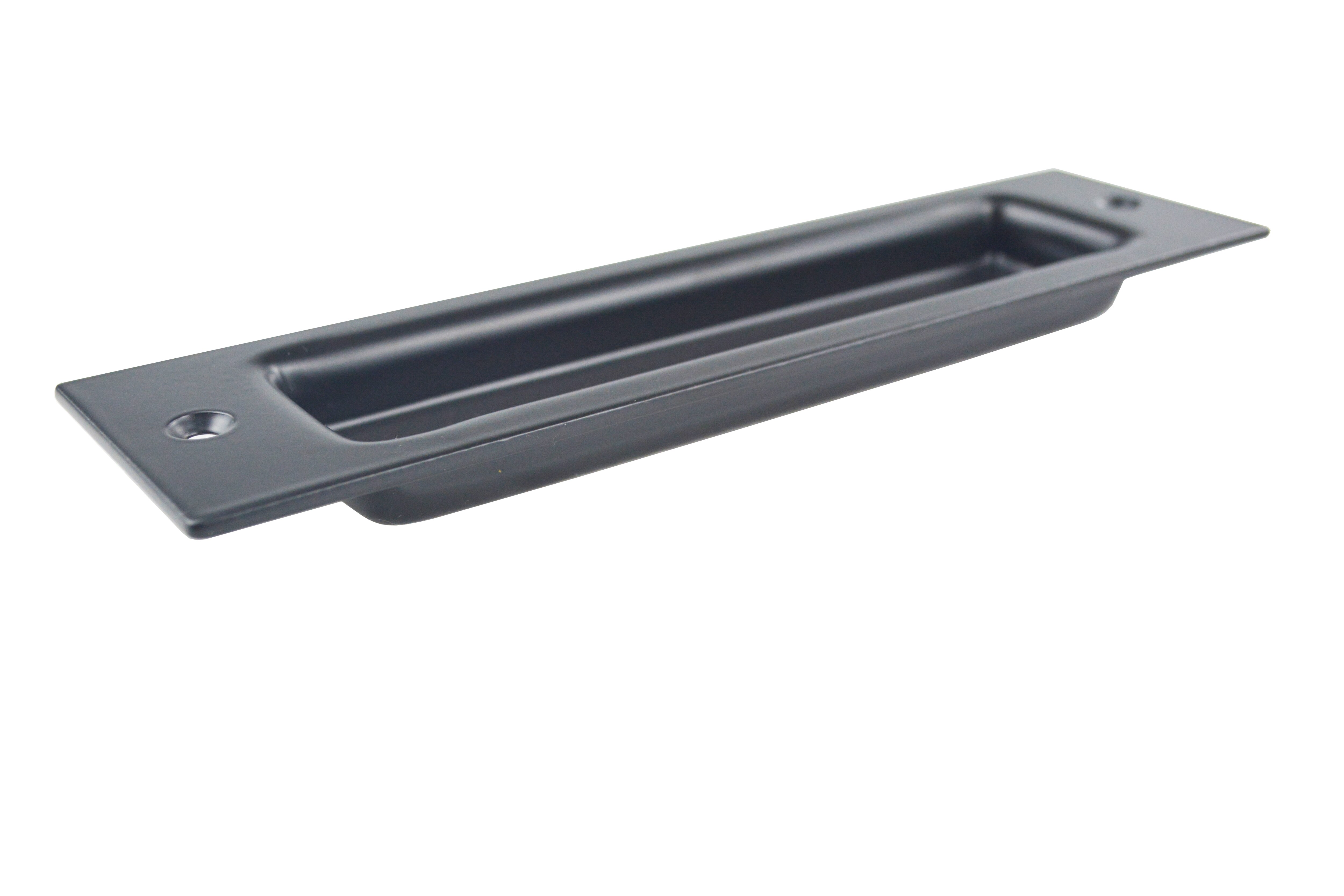 DIYHD 12“ Smooth Barn Door Two Side Black Handle Bar Flush Pull