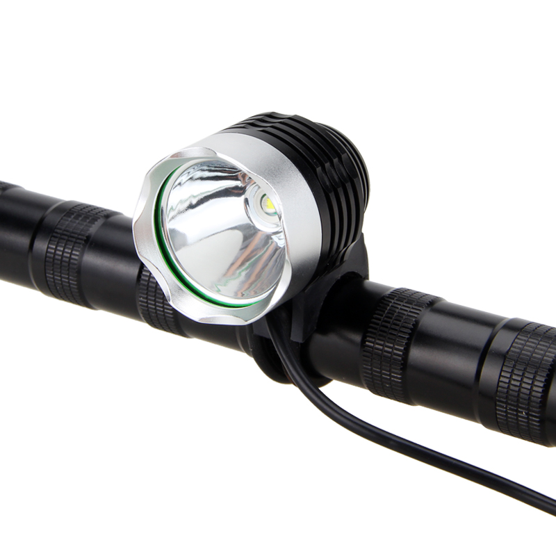 Front Bike Headlight LED Bicycle Lamp Headlight 3 Switch Modes Head Torch with Battery Pack+Headband +Safety Taillight