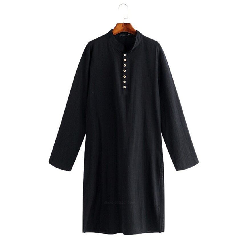Lange gewaden voor mannen, arabische moslim, karftan, dubai, saoedi-arabië, effen, casual islamitische kleding voor mannen, arabische jubba thobe s -5xl