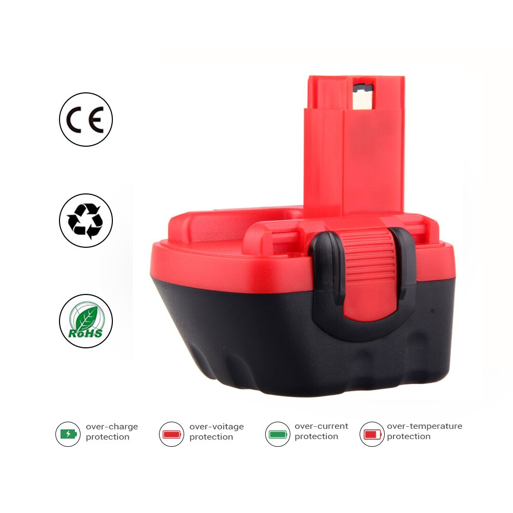 ELEOPTION 12V 3000mAh Ni-MH Battery for Bosch 12V Drill GSR 12 VE-2,GSB 12 VE-2,PSB 12 VE-2, BAT043 BAT045 BTA120 26073 35430