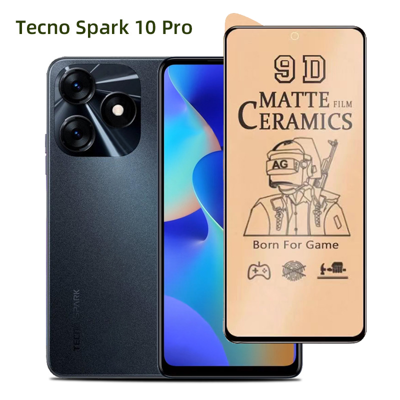 Película cerámica mate HD para Tecno Spark 10 Pro 10C Protector de pantalla Original para Tecno Spark 10 5G Spark Go 2023 película protectora