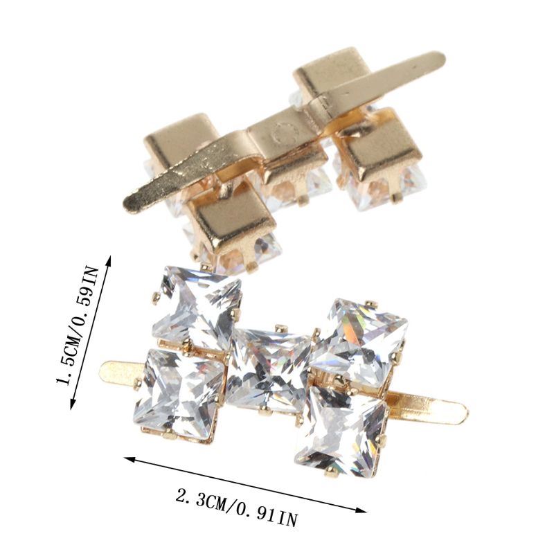 Clip pour chaussures 2 pièces, Clip pour chaussures en forme de H, multifonctionnel, ornement pour robe pour chapeau, sac, boucle, breloques