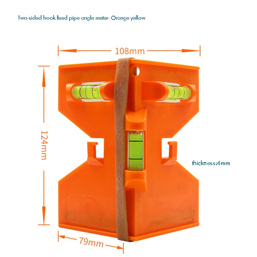 Mètre d'angle réglable, Rotation de 270 degrés, niveau magnétique de bulle d'esprit de Pipeline de niveau pour l'installation de piliers en bois de tuyau
