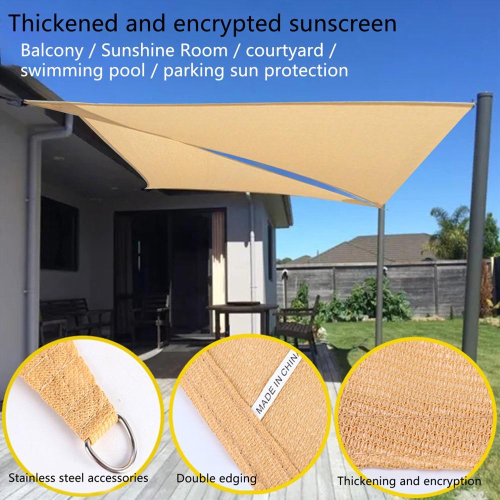 Triangle Canopy Waterproof Awning Sunshade Outdoor Garden Beach Camping Patio Pool Shelter Toldos Para Exterior тент от солнца